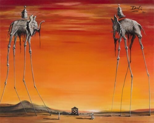 The Elephants by Salvador Dali 