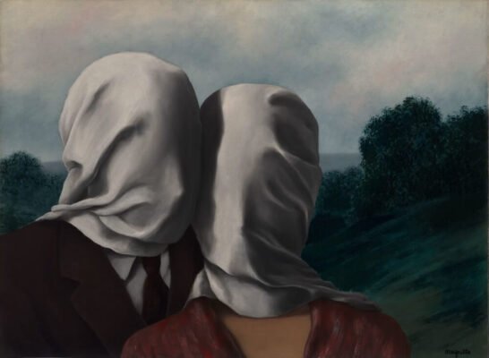 The Lovers 1 of Rene Magritte