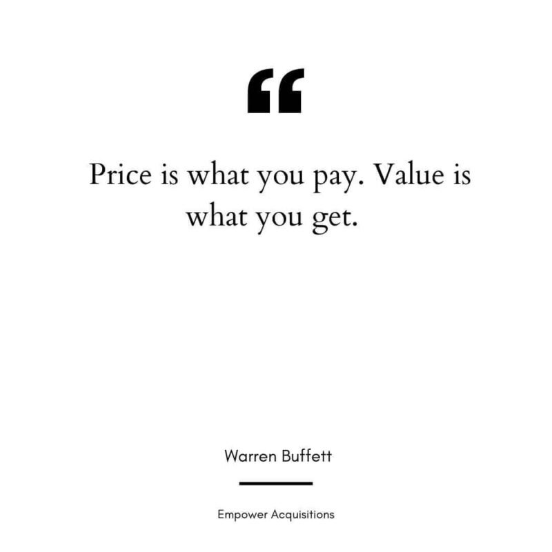Warren Buffet Price and Value