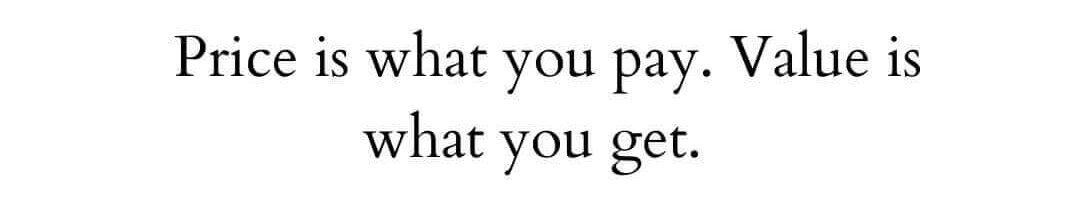 Warren Buffet Price and Value